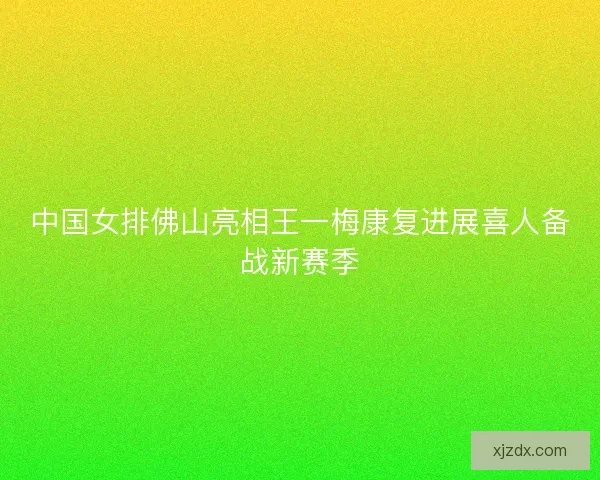 中国女排佛山亮相王一梅康复进展喜人备战新赛季